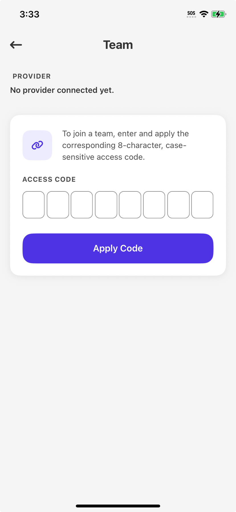 Cardeon organization screen